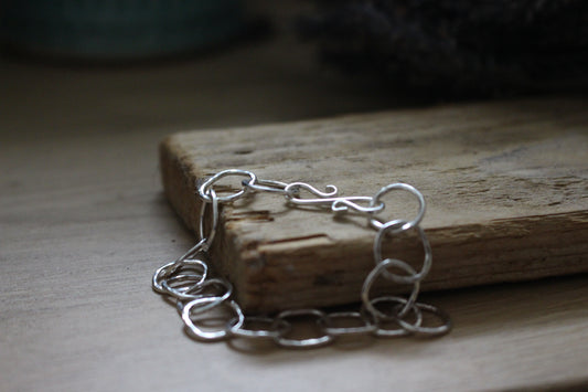 Hammered Chain Bracelet